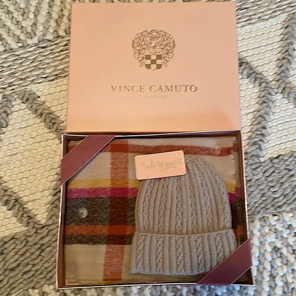 Vince Camuto Scarf and Beanie Set